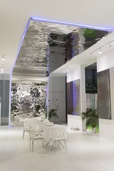 Feuille d'ondulation &agrave; eau Celing Luxury Restaurant Design